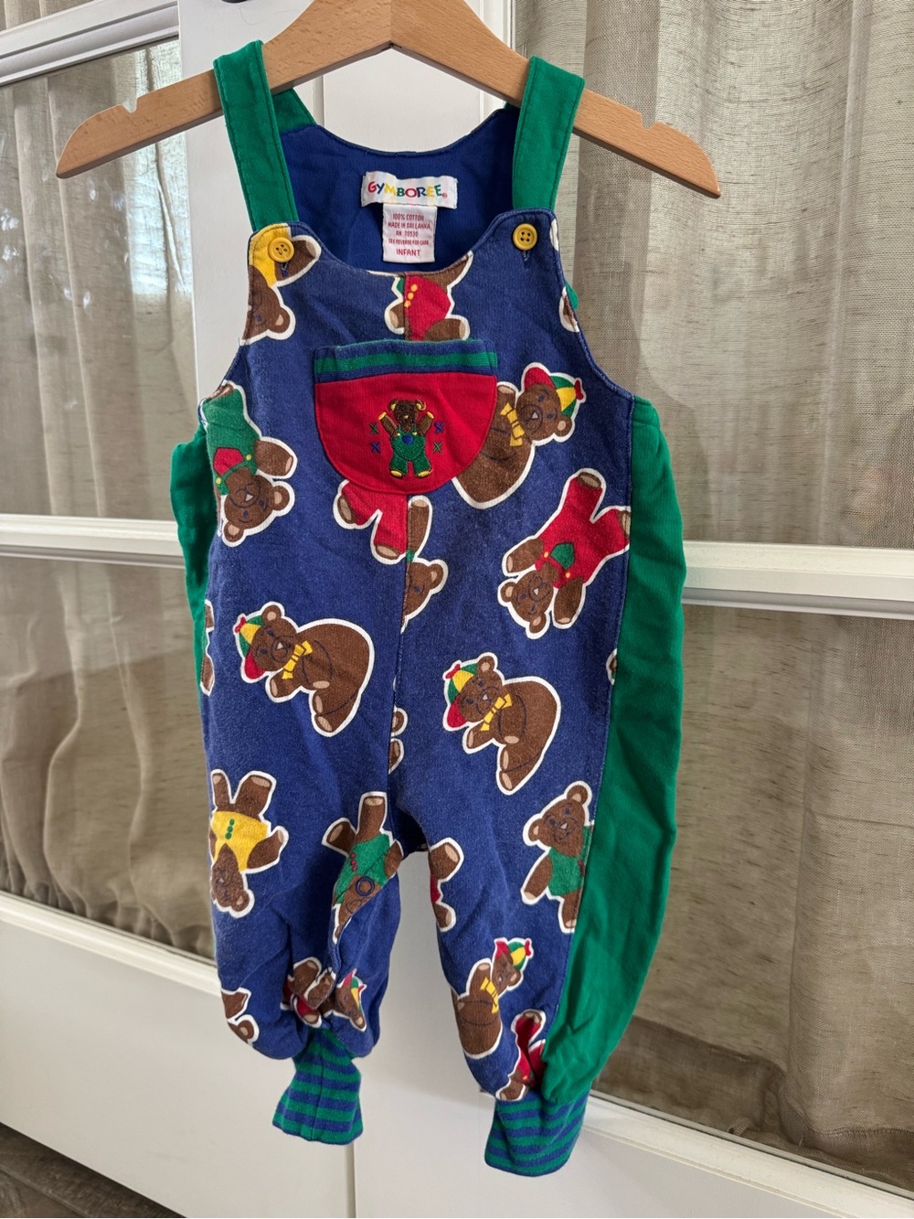 Vintage Gymboree Teddy Bear Overalls